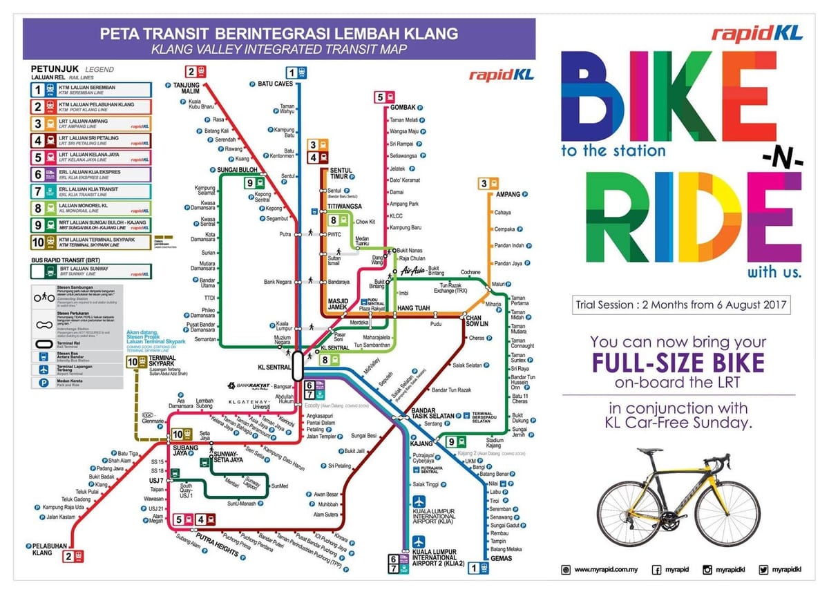 rapidkl strætó leið kort