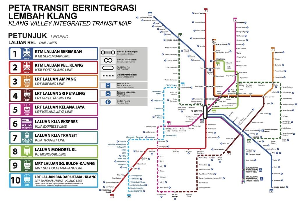 almenningssamgöngum kort kuala lumpur