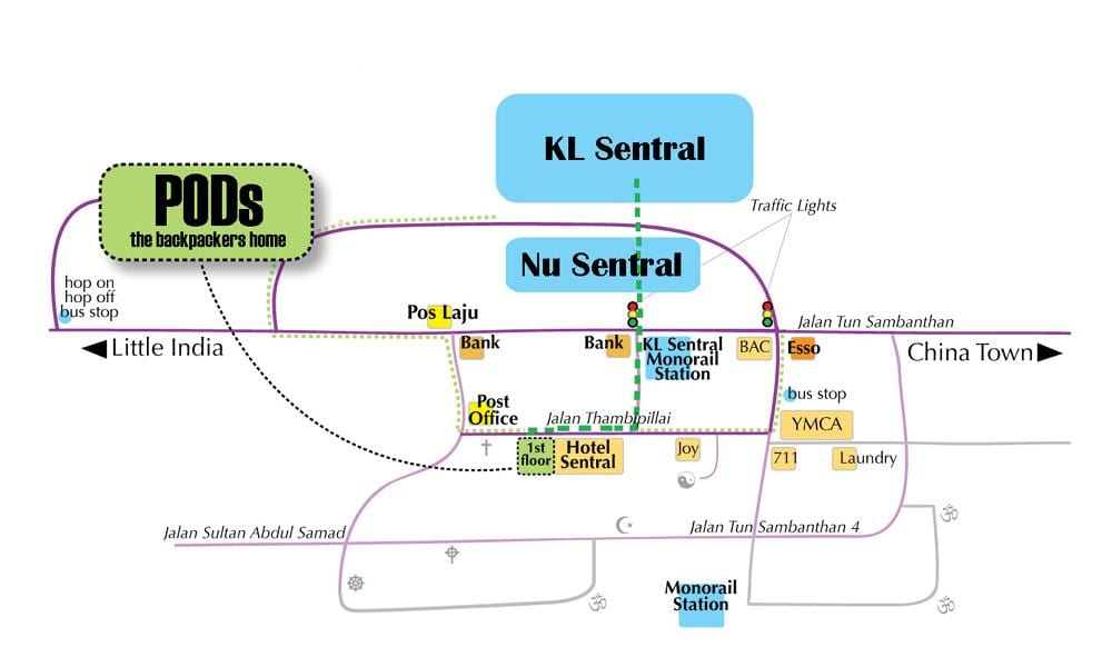 kuala lumpur stöðinni kort