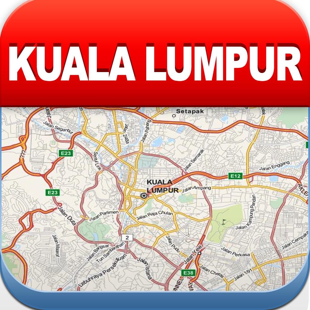 Kort af kuala lumpur ótengdur