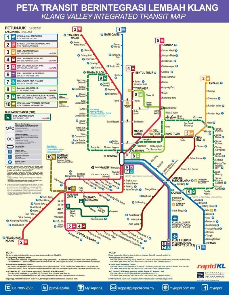 kuala lumpur neðanjarðar kort