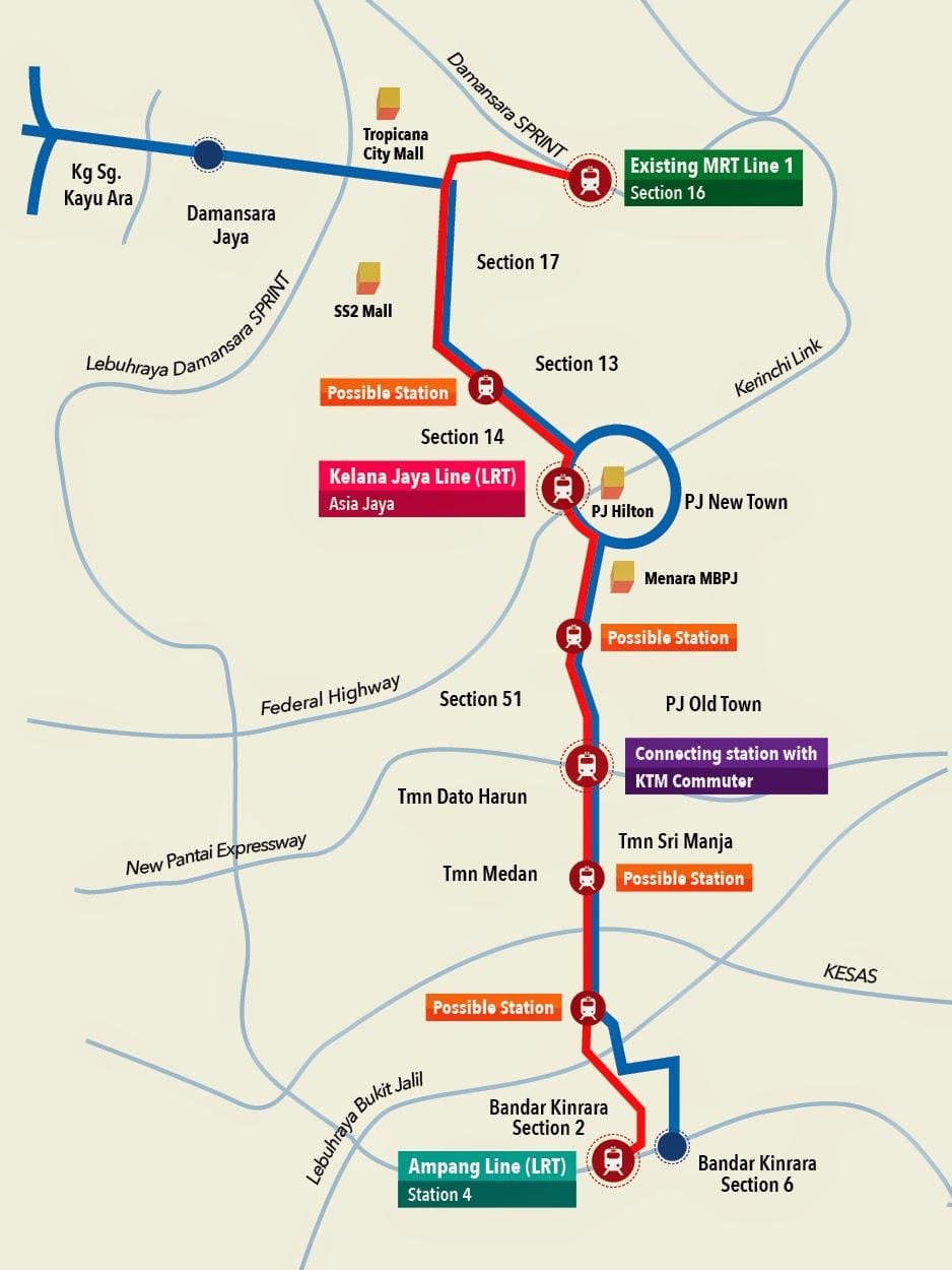 kelana reykingar lrt stöð kort