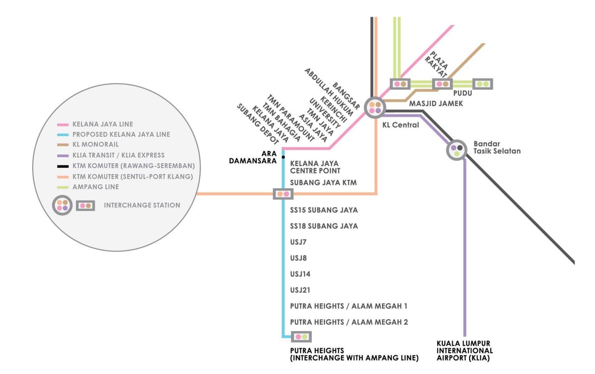 kuala lumpur park lrt stöð kort
