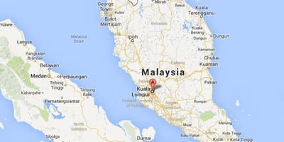 Kort af kuala lumpur á