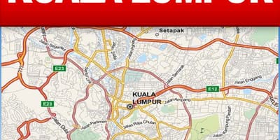 Kort af kuala lumpur ótengdur
