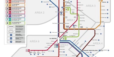 Kort af kuala lumpur flugvöllur lest
