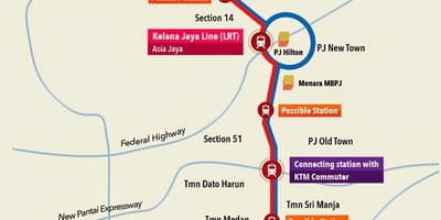 Kelana reykingar lrt stöð kort