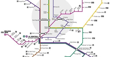 Malasíu nýja lrt leið kort