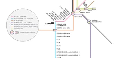Kuala lumpur park lrt stöð kort